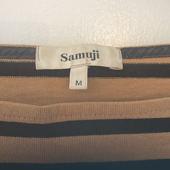 Samuji Striped Cotton Dress - Picture 3 of 4